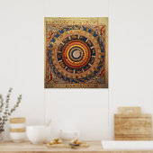 Celestial map, van 'Zubdet ut Teverih' door Poster (Keuken)