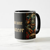 Celestial Masculine Zodiac Cancer design Mok (Voorkant rechts)