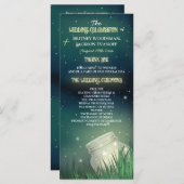 Celestial Mason Jar Firefly Trouwprogramma's Programma (Voorkant / Achterkant)