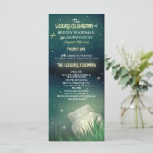 Celestial Mason Jar Firefly Trouwprogramma's Programma (Staand voorkant)