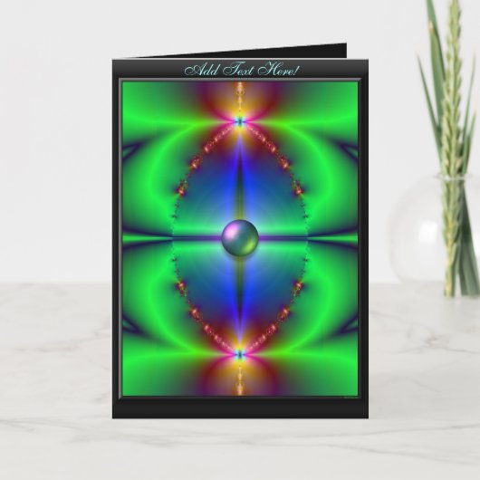 Celestial Masquerade Wenskaart Sjabloon (Voorkant)