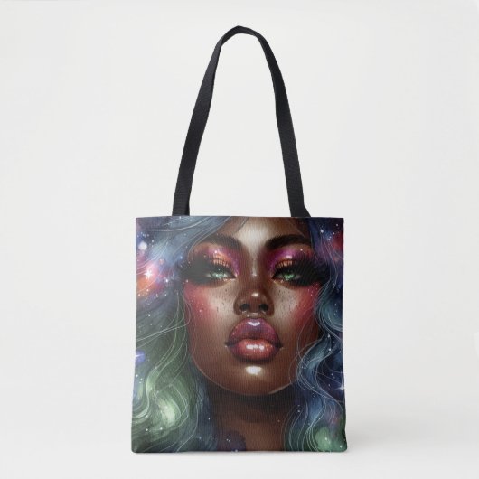 Celestial Melanin Magic Canvas tas (Voorkant)
