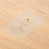 Celestial Midnight Sterren Bruiloft Acryl Uitnodigingen (Laagn)