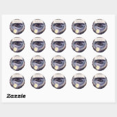 Celestial Moon Baby Shower Favor Stickers (Feuille)