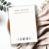 Celestial Moon Blank Jewelry Waterverf Display Visitekaartje