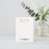 Celestial Moon Blank Jewelry Waterverf Display Visitekaartje (Staand voorkant)