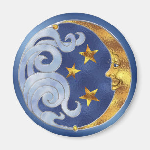Celestial Moon en Stars Magneet