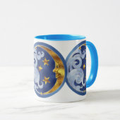 Celestial Moon en Stars Mok (Voorkant rechts)