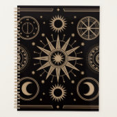 Celestial Moon en Stars Planner (Voorkant)