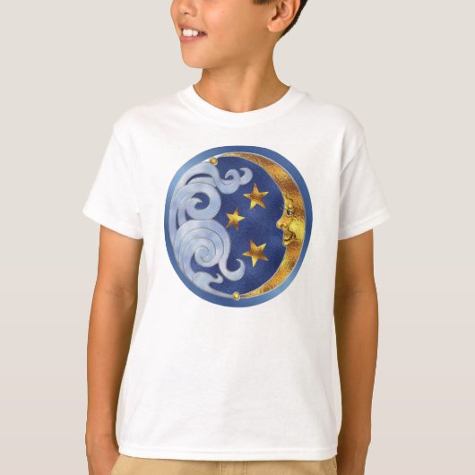 Celestial Moon en Stars T-shirt (Voorkant)