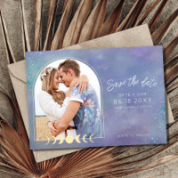 Celestial Moon Galaxy Whimsical Photo Wedding