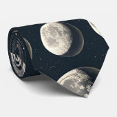 Celestial Moon Phase (3) Stropdas (Opgerold)