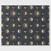 Celestial Moon Phase (4) Cadeaupapier (Vlak)