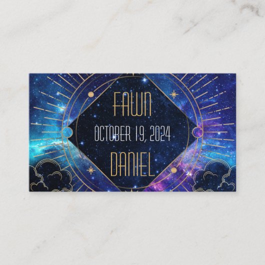 Celestial Moon Phase Enclosure Kaart (Voorkant)