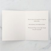 Celestial Moon Phase Mother's Day Card Kaart (Binnen)