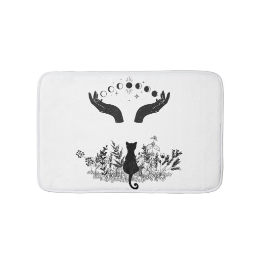  Celestial Moon Phases Cat Badmat (Voorkant)