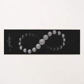 Celestial Moon Phases | Gepersonaliseerde naam Yogamat (Voorkant (horizontaal))