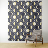 Celestial Moon Phases Pattern Wandkleed (In situ)
