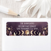 Celestial Moon Phases Return Address Labels (Insitu)