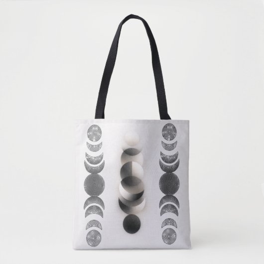 Celestial Moon Phases Triptych Poster | Abstract  Draagtas (Voorkant)