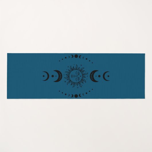 Celestial Moon Phases Yogamat (Voorkant (horizontaal))