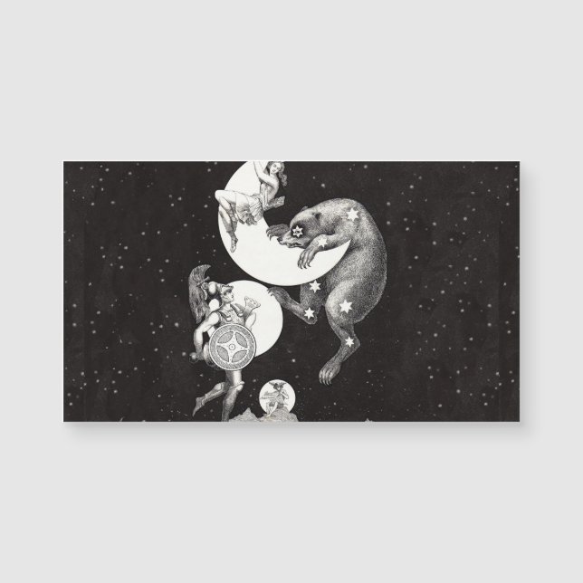 Celestial Moon Sky Universe God Night Illustration (Voorkant)