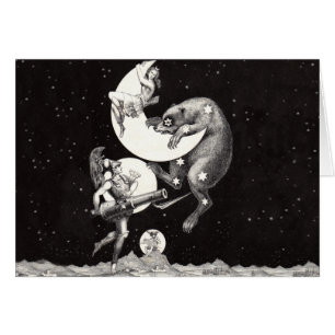 Celestial Moon Sky Universe God Night Illustration