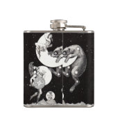 Celestial Moon Sky Universe God Night Illustration Heupfles (Achterkant)