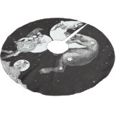 Celestial Moon Sky Universe God Night Illustration Kerstboom Rok (Gekanteld)