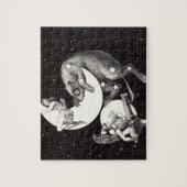 Celestial Moon Sky Universe God Night Illustration Legpuzzel (Verticaal)