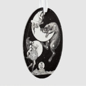 Celestial Moon Sky Universe God Night Illustration Ornament (voorkant)