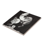 Celestial Moon Sky Universe God Night Illustration Tegeltje (Zijkant)