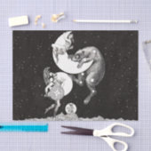 Celestial Moon Sky Universe God Night Illustration Tissuepapier (Craft)