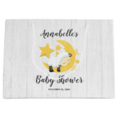Celestial Moon Stars & Lamb Baby shower Groot Cadeauzakje (Voorkant)
