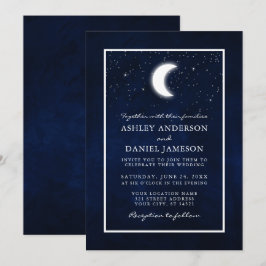 Celestial Moon Stars met een gevlekt huwelijk Kaart