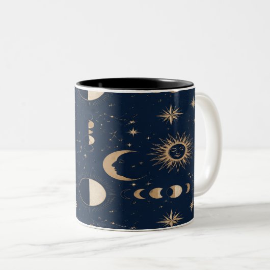 Celestial Moon Stars Mug (Devant droit)