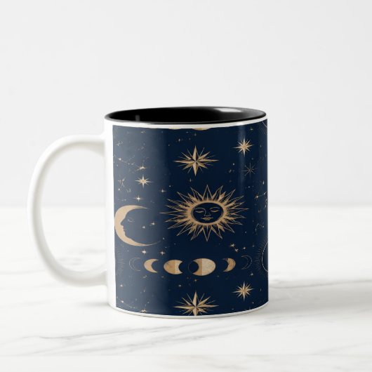 Celestial Moon Stars Mug (Gauche)