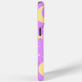Celestial Moon Stars Pattern Paarse Achtergrond Case-Mate iPhone Case (Achterkant / Rechts)