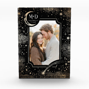 Celestial Moon Stars Sterrennacht trouwfoto Fotoblokken