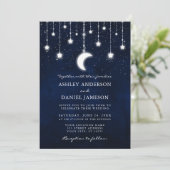 Celestial Moon Stars String Lights Kaart (Staand voorkant)