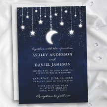 Celestial Moon Stars String Lights Wedding