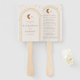 Celestial Moon Stars Trouwprogramma Handwaaier