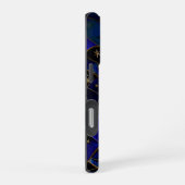 Celestial Moon Sterrennacht Glas in lood iPhone Hoesje (Rechterkant)