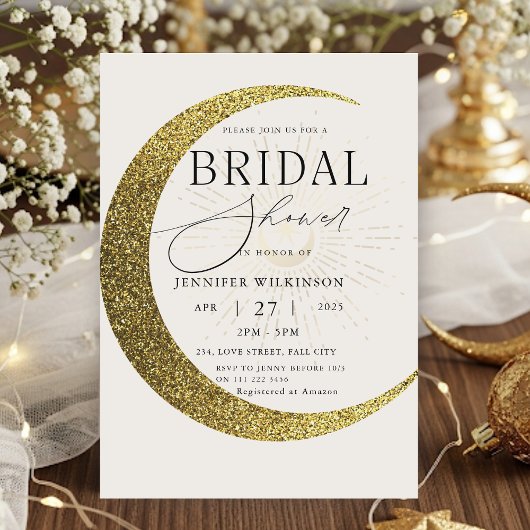 Celestial Moon Sterrennacht Mystiek Vrijgezellenfe Kaart