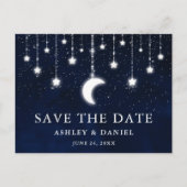 Celestial moon stert string lampjes sparen de datu briefkaart (Voorkant)