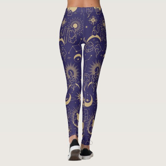 Celestial Moon & Sun Theme Leggings (Achterkant)