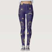 Celestial Moon & Sun Theme Leggings (Voorkant)