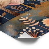 Celestial Moon Sweet Dreams Kinder aangepaste naam Perfect Poster (Hoek)