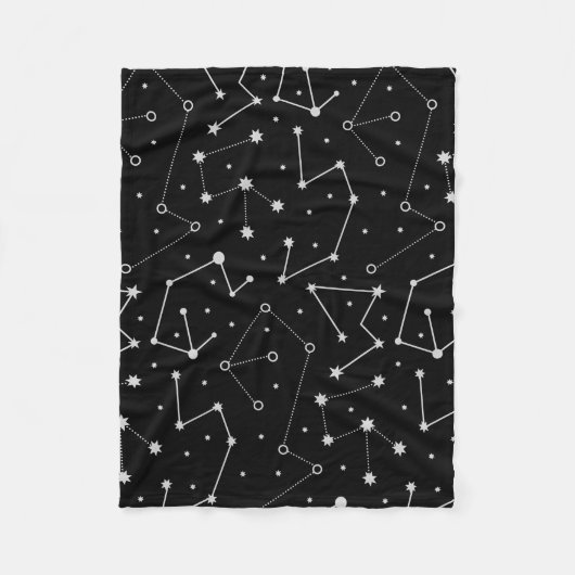 Celestial Moon Theme Fleece Deken (Voorkant)