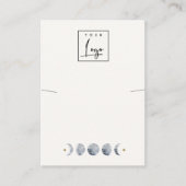 Celestial Moon Waterverf Ketting Display Logo Visitekaartje (Voorkant)